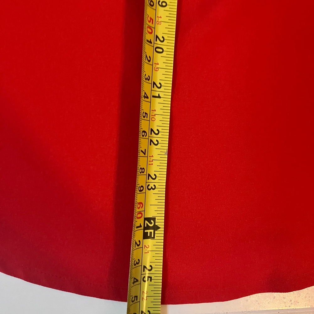 J Crew Orange/Red Ruffle Sleeveless Top - Picture 8 of 10